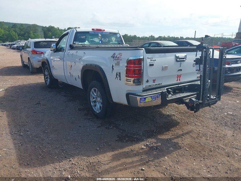 Vin: 1gtn1tex8dz399459, lot: 45590192, gmc sierra 1500 work truck 20133