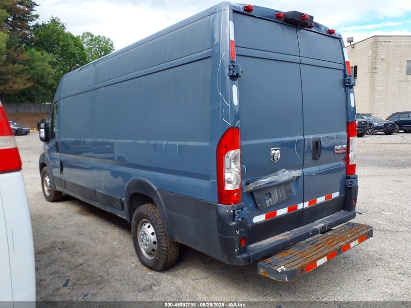 Vin: 3c6urvjgxke551795, lot: 45590305, ram promaster 3500 cargo van high roof 159 wb ext 20193