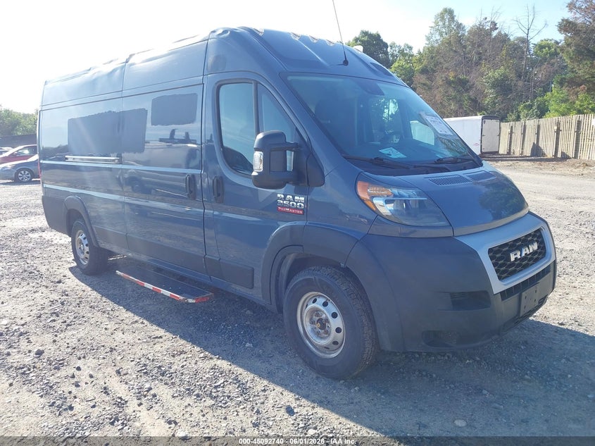 Vin: 3c6mrvjg3me556758, lot: 45590308, ram promaster 3500 cargo van high roof 159 wb ext 2021 img_1