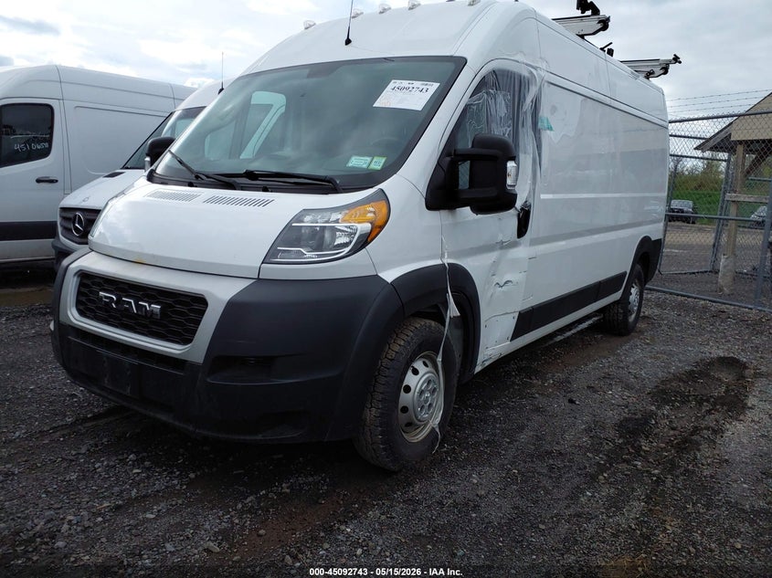 Vin: 3c6trvdg1le124191, lot: 45590309, ram promaster 2500 high roof 159 wb 20202