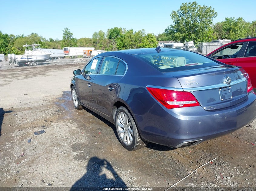 Vin: 1g4gb5g30ef111220, lot: 45590437, buick lacrosse leather group 20143