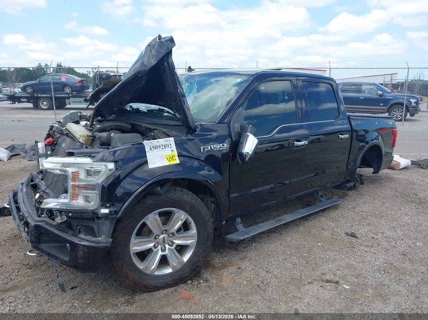 Vin: 1ftew1e4xkfd28418, lot: 45590459, ford f-150 platinum 20192