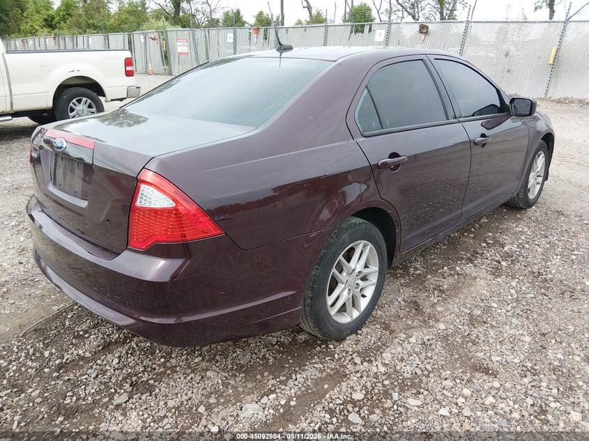 Vin: 3fahp0ga0cr406061, lot: 45590551, ford fusion s 20124