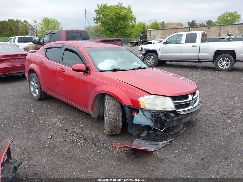 2011 Dodge Avenger 3.6 Lux red Lot 111045093113 Vin 1B3BD2FG2BN554094