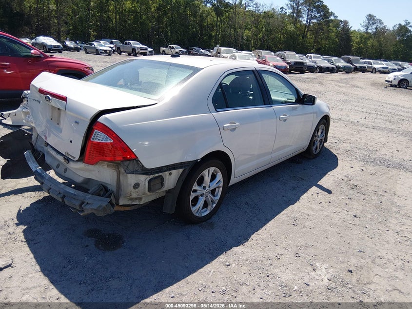 Vin: 3fahp0ha9cr312226, lot: 45590865, ford fusion se 20124