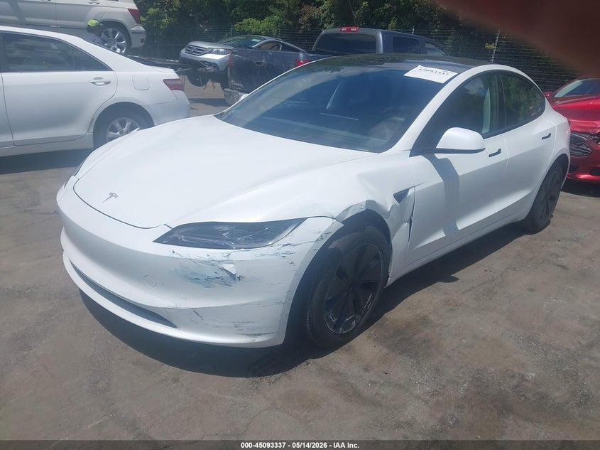 Vin: 5yj3e1eaxsf050088, lot: 45590904, tesla model 3 long range rear-wheel drive/standard rear-wheel drive 20252