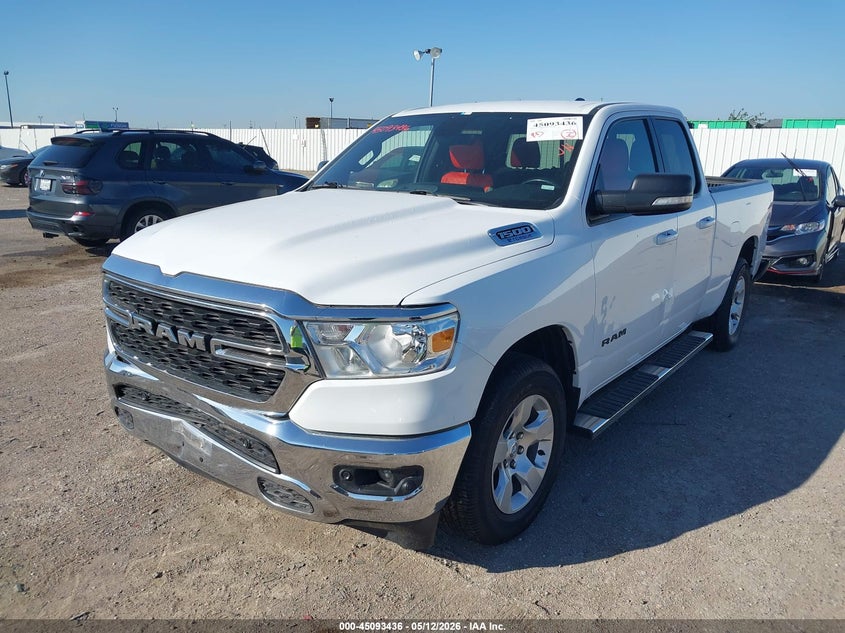 Vin: 1c6rrebgxnn273257, lot: 45591003, ram 1500 big horn  4x2 6'4 box 20222
