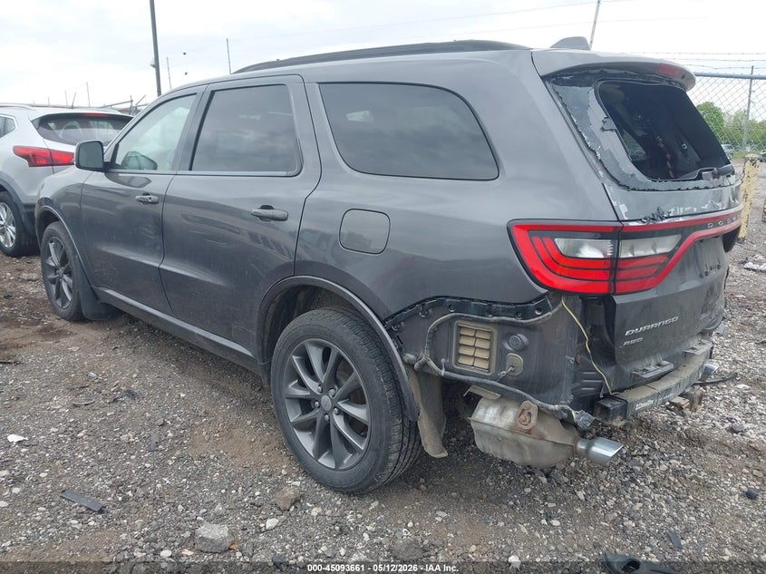 Vin: 1c4rdjdg9hc953759, lot: 45591228, dodge durango gt awd 20173