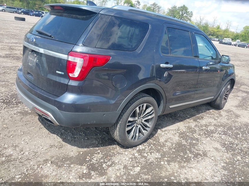 Vin: 1fm5k8ht0hgb85839, lot: 45591873, ford explorer platinum 20174