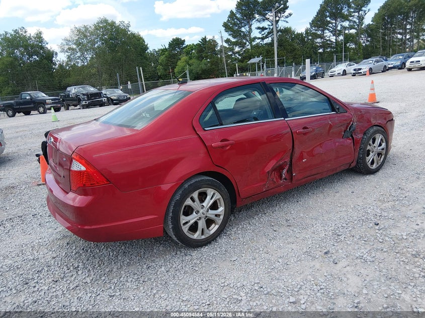 Vin: 3fahp0ha6cr280951, lot: 45592151, ford fusion se 20124
