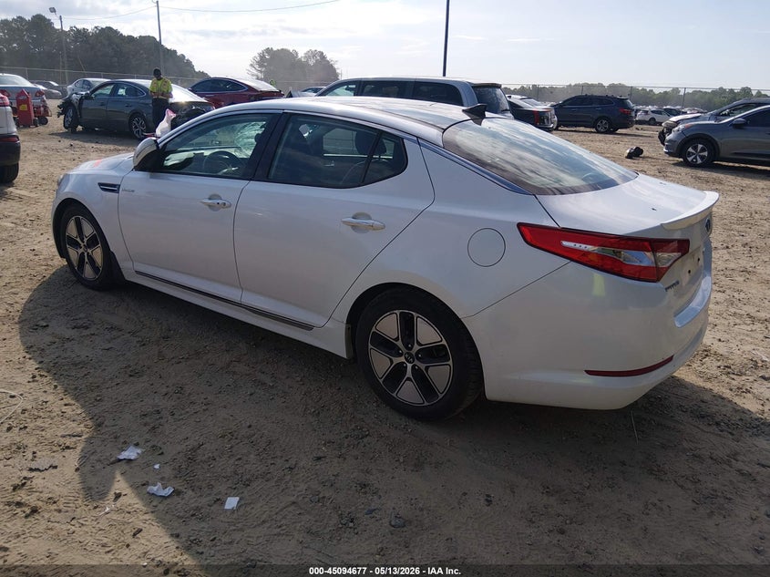 Vin: knagm4ad7d5054025, lot: 45592244, kia optima hybrid ex 20133