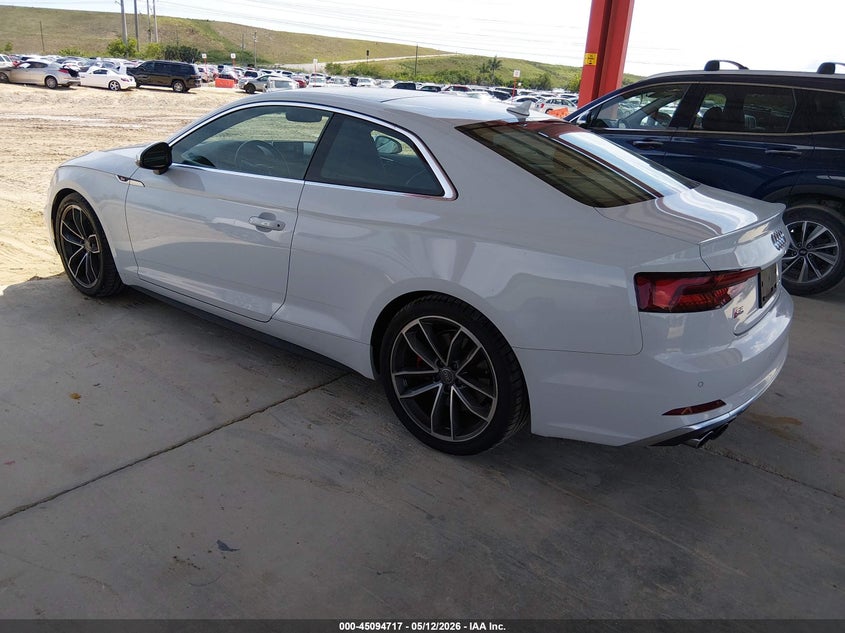 Vin: waur4af54ja058786, lot: 45592283, audi s5 3.0t premium plus 20183