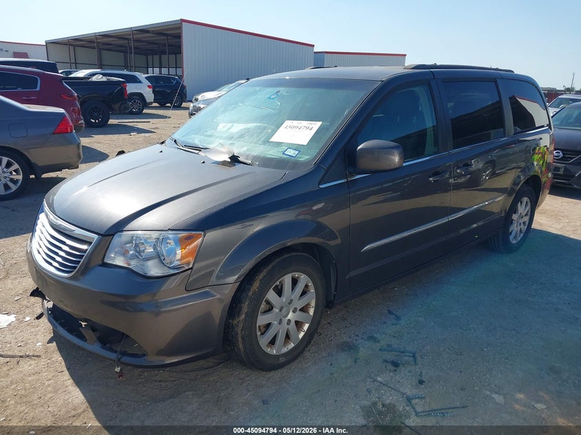 Vin: 2c4rc1bg4gr141636, lot: 45592361, chrysler town & country touring 20162