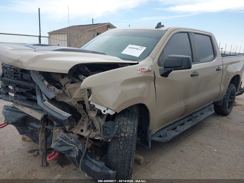 3GCPDCED1NG616227 2022 CHEVROLET SILVERADO 1500 4WD  SHORT BED CUSTOM TRAIL BOSS photo 1