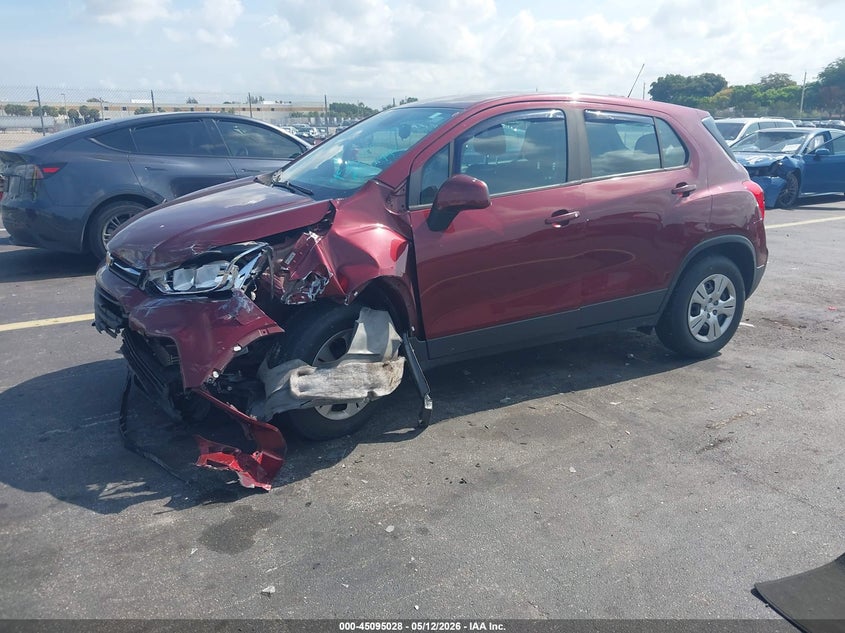 Vin: 3gncjksb2hl147740, lot: 45592595, chevrolet trax ls 20172