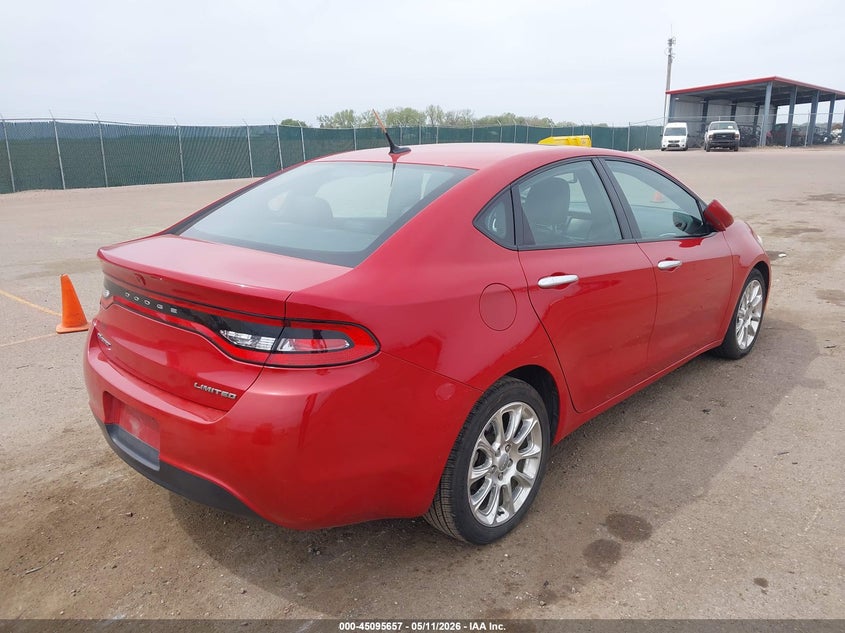 Vin: 1c3cdfca1dd304952, lot: 45593224, dodge dart limited 20134