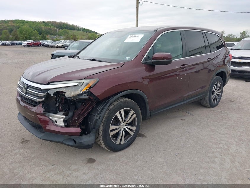 Vin: 5fnyf6h42gb066394, lot: 45593470, honda pilot ex 20162