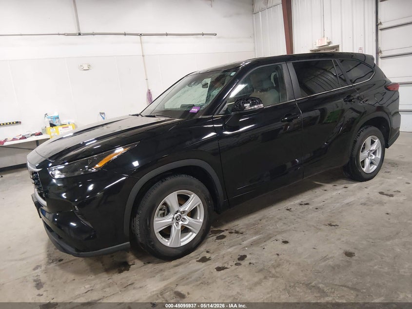 Vin: 5tdkdrah5ps523124, lot: 45593504, toyota highlander le 20232