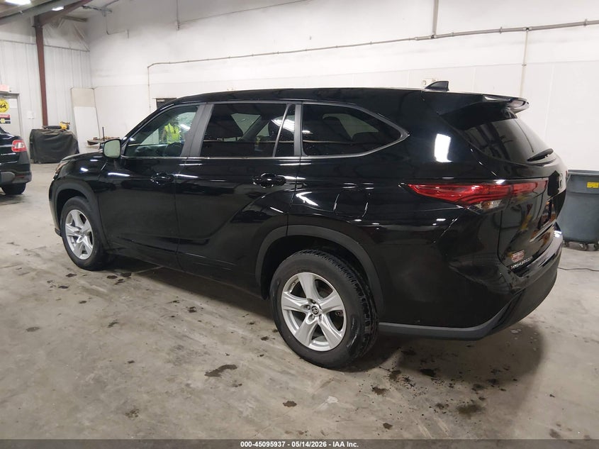 Vin: 5tdkdrah5ps523124, lot: 45593504, toyota highlander le 20233