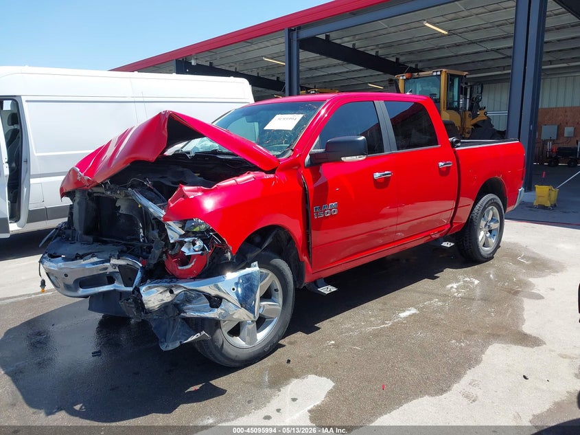 Vin: 1c6rr7lg6js222702, lot: 45593561, ram 1500 big horn  4x4 5'7 box 20182