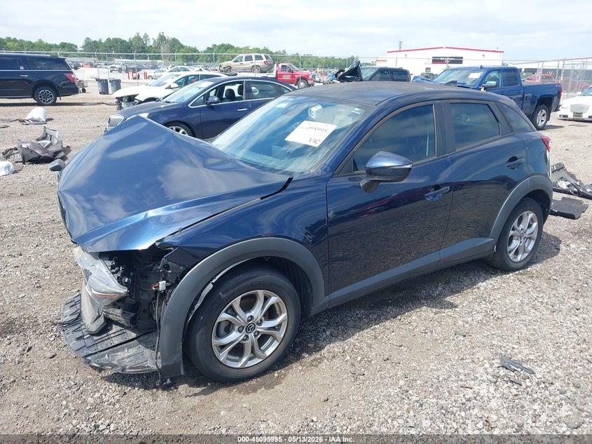 Vin: jm1dkdb76k0444340, lot: 45593562, mazda cx-3 sport 20192