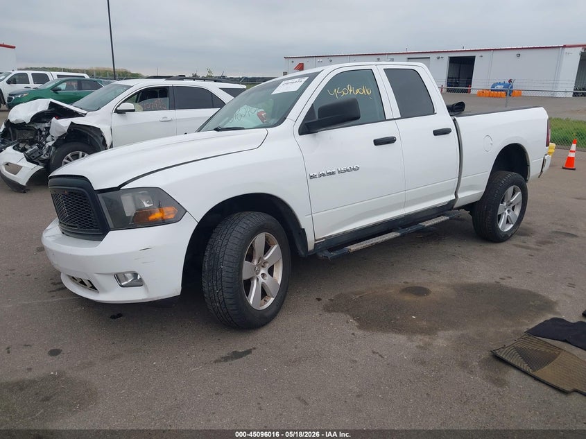 Vin: 1c6rd7ft8cs327428, lot: 45593583, ram 1500 st 20122