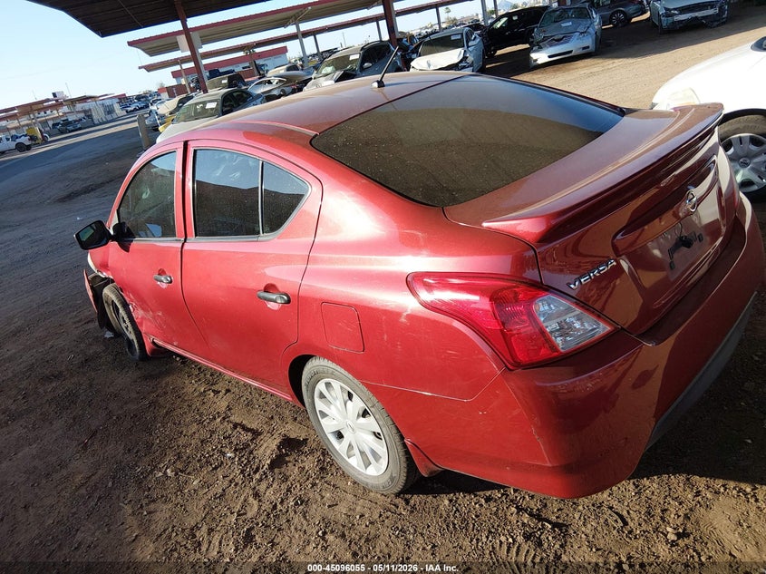 Vin: 3n1cn7ap8hl835297, lot: 45593622, nissan versa 1.6 s+ 20173