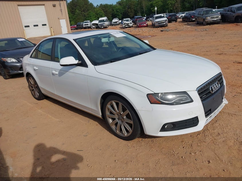 2010 Audi A4 2.0 2.0T Premium white Lot 111045096066 Vin WAUDFAFL9AN042157