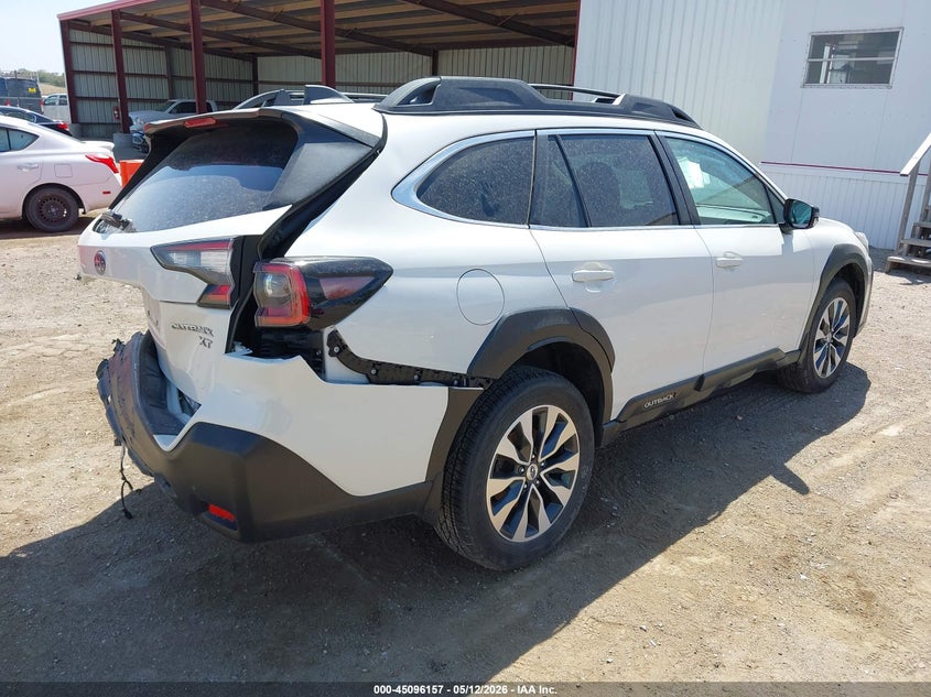 Vin: 4s4btgnd6p3164071, lot: 45593723, subaru outback limited xt 20234