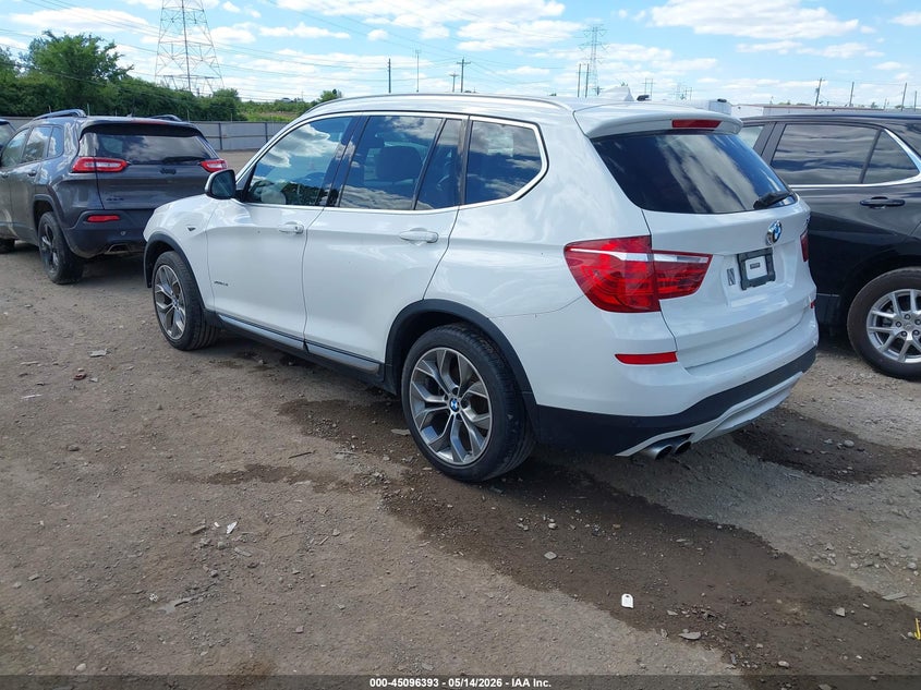 Vin: 5uxwx9c57f0d45652, lot: 45593960, bmw x3 xdrive28i 20153