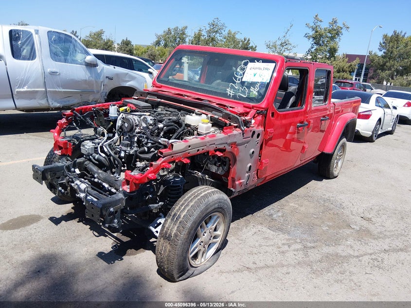 Vin: 1c6rjtbg9sl549589, lot: 45593963, jeep gladiator rubicon 20252