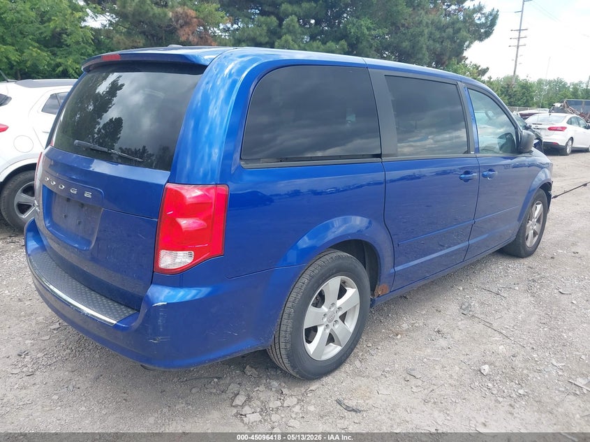 Vin: 2c4rdgbg3dr682348, lot: 45593985, dodge grand caravan se 20134