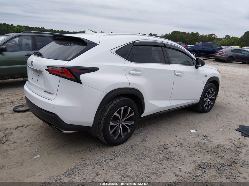 Vin: jtjbarbz2g2067183, lot: 45594153, lexus nx 200t f sport 20164