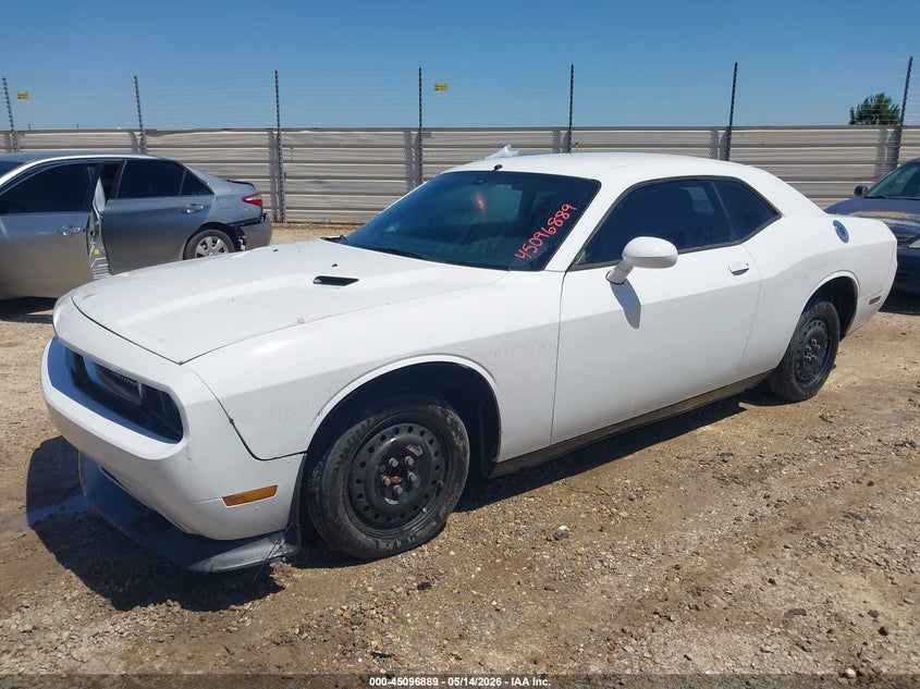 2012 Dodge Challenger 3.6 Sxt white Lot 111045096889 Vin 2C3CDYAG2CH106532