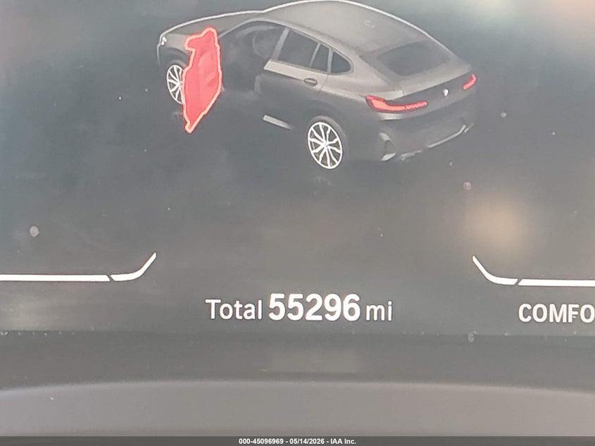 2022 BMW X4 xDrive30I VIN: 5UX33DT00N9M58677 Lot: 45096969