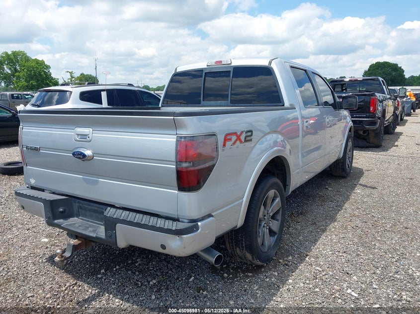 Vin: 1ftfw1ct9dkd39922, lot: 45594548, ford f-150 fx2 20134