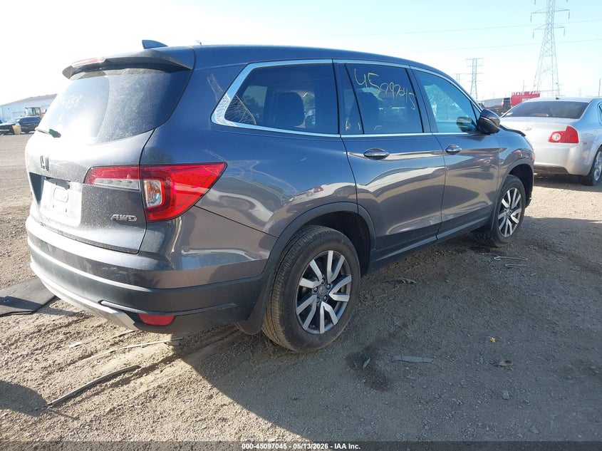 Vin: 5fnyf6h59mb094858, lot: 45594612, honda pilot awd ex-l 20214