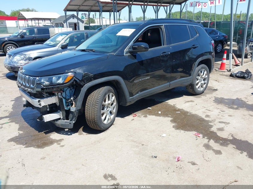 Vin: 3c4njdfb7nt191364, lot: 45594680, jeep compass latitude lux 4x4 20222