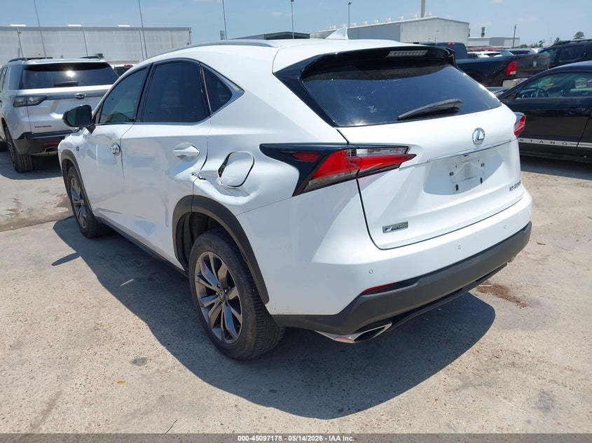 Vin: jtjyarbz2g2047297, lot: 45594745, lexus nx 200t f sport 20163