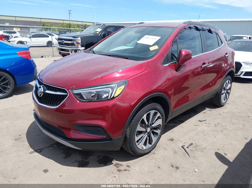 Vin: kl4cjesm4nb514561, lot: 45594762, buick encore awd preferred 20222