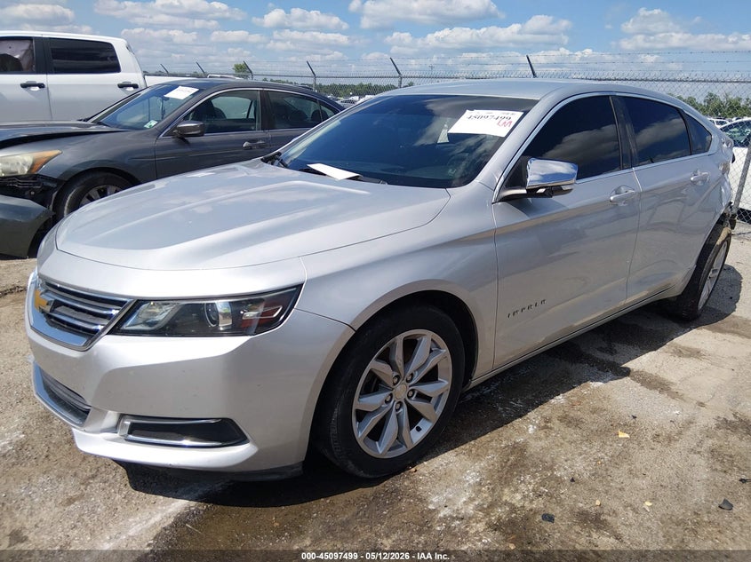 Vin: 2g1115s34g9167394, lot: 45595066, chevrolet impala 2lt 20162