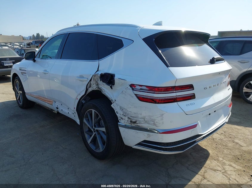 Vin: kmuhdesc5su292054, lot: 45595387, genesis gv80 3.5t advanced awd 20253