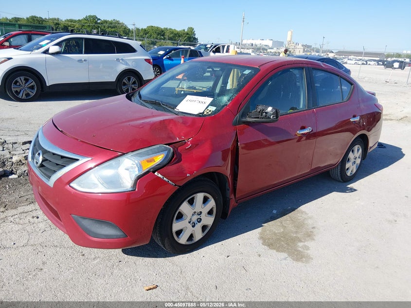 Vin: 3n1cn7ap7fl904798, lot: 45595455, nissan versa 1.6 sv 20152