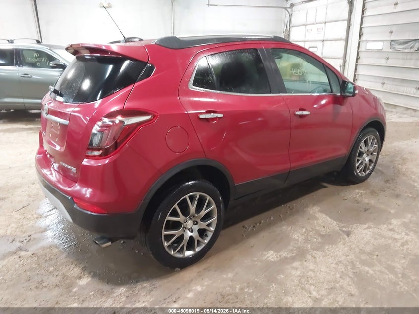 Vin: kl4cj2sb0hb056907, lot: 45595586, buick encore sport touring 20174