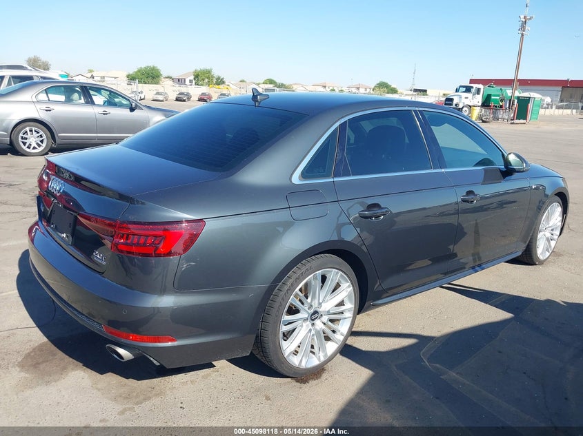 Vin: wauenaf41ja221574, lot: 45595685, audi a4 2.0t premium 20184