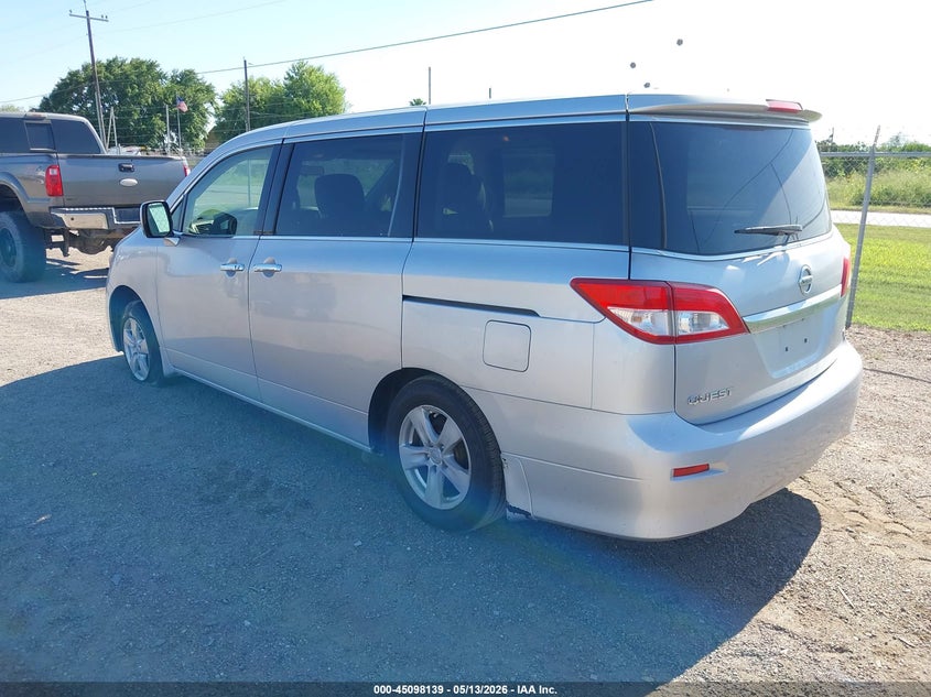 Vin: jn8ae2kp8d9063087, lot: 45595706, nissan quest sv 20133