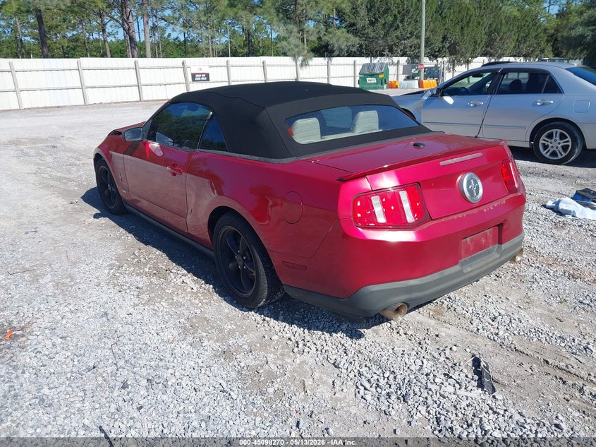 2012 Ford Mustang 3.7 V6 Premium red Lot 111045098270 Vin 1ZVBP8EM3C5222020