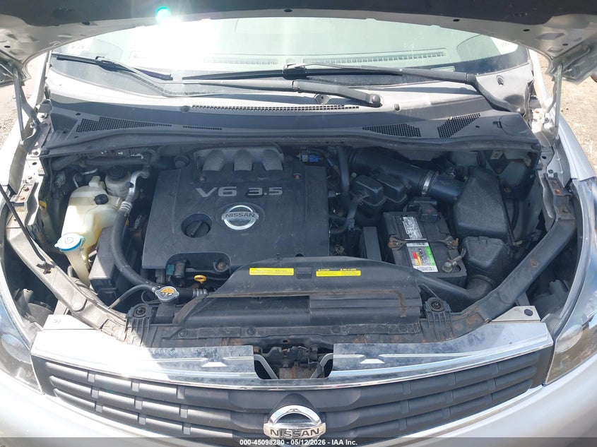 2008 Nissan Quest 3.5 VIN: 5N1BV28U48N122657 Lot: 45098280