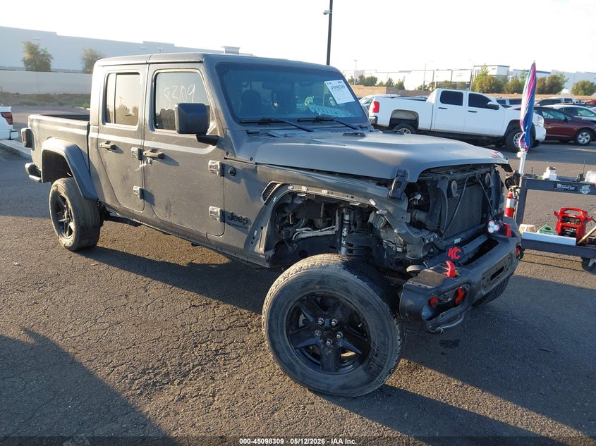 Vin: 1c6jjtam7ml587992, lot: 45595876, jeep gladiator sport s 4x4 20211