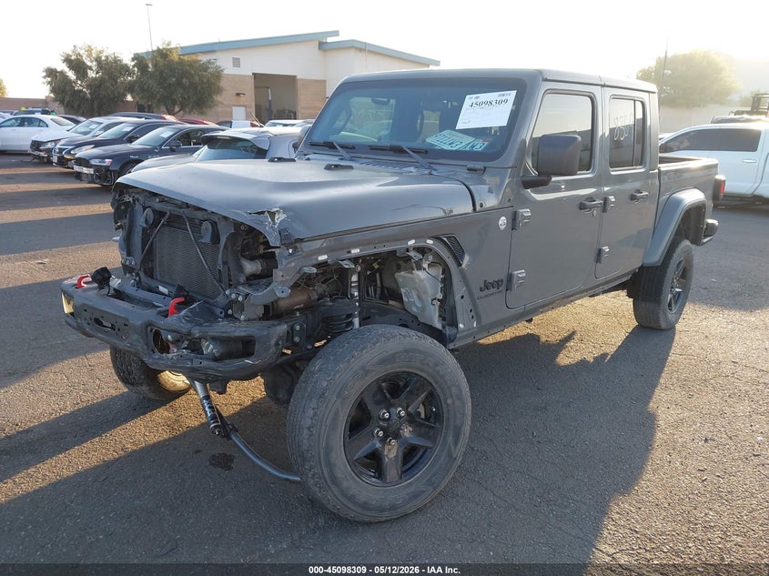 Vin: 1c6jjtam7ml587992, lot: 45595876, jeep gladiator sport s 4x4 20212